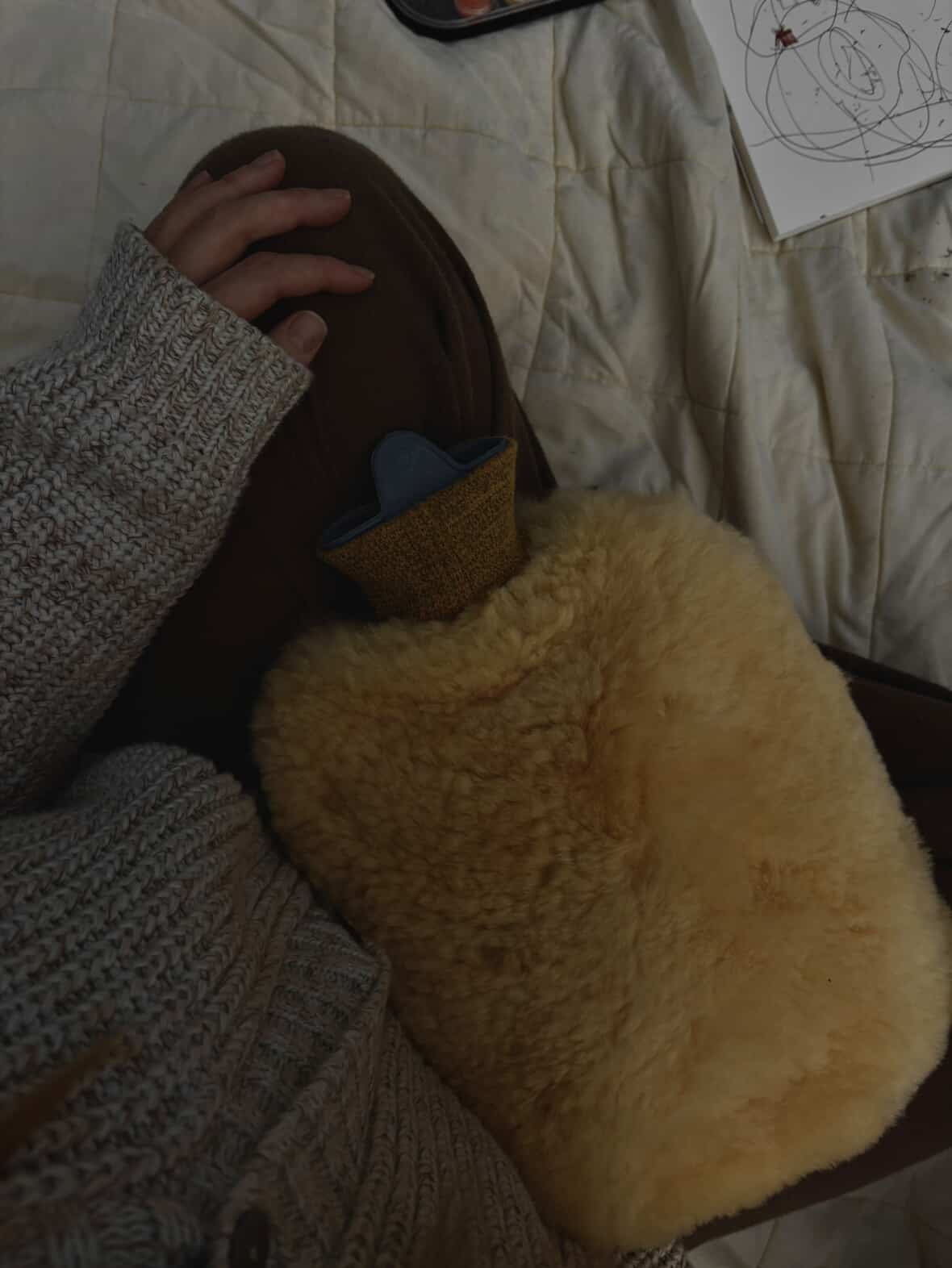 Sheepskin Hot Water Bottle Warmer