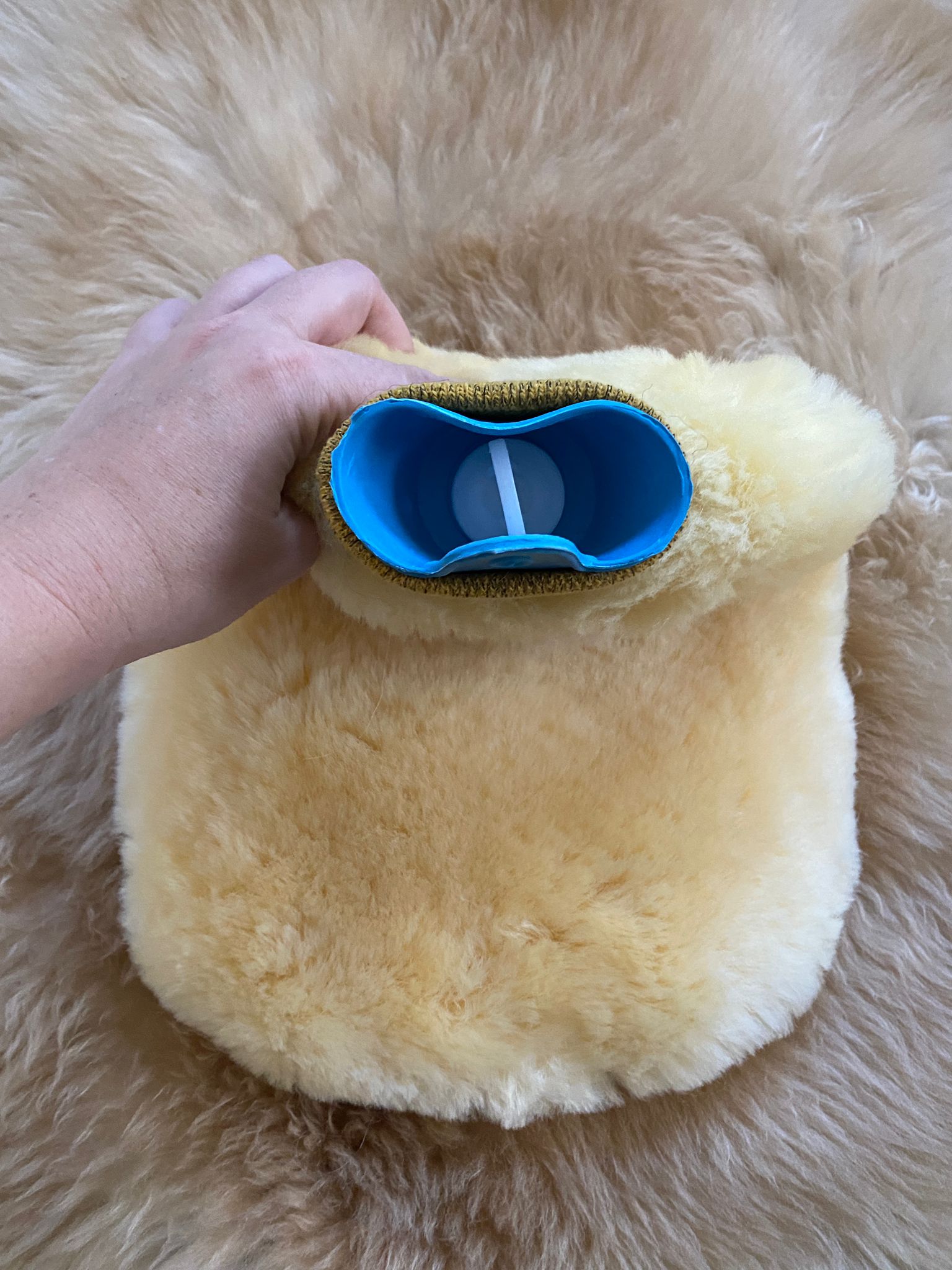 Pain and Anxiety Relief: Sheepskin Hot Bottle