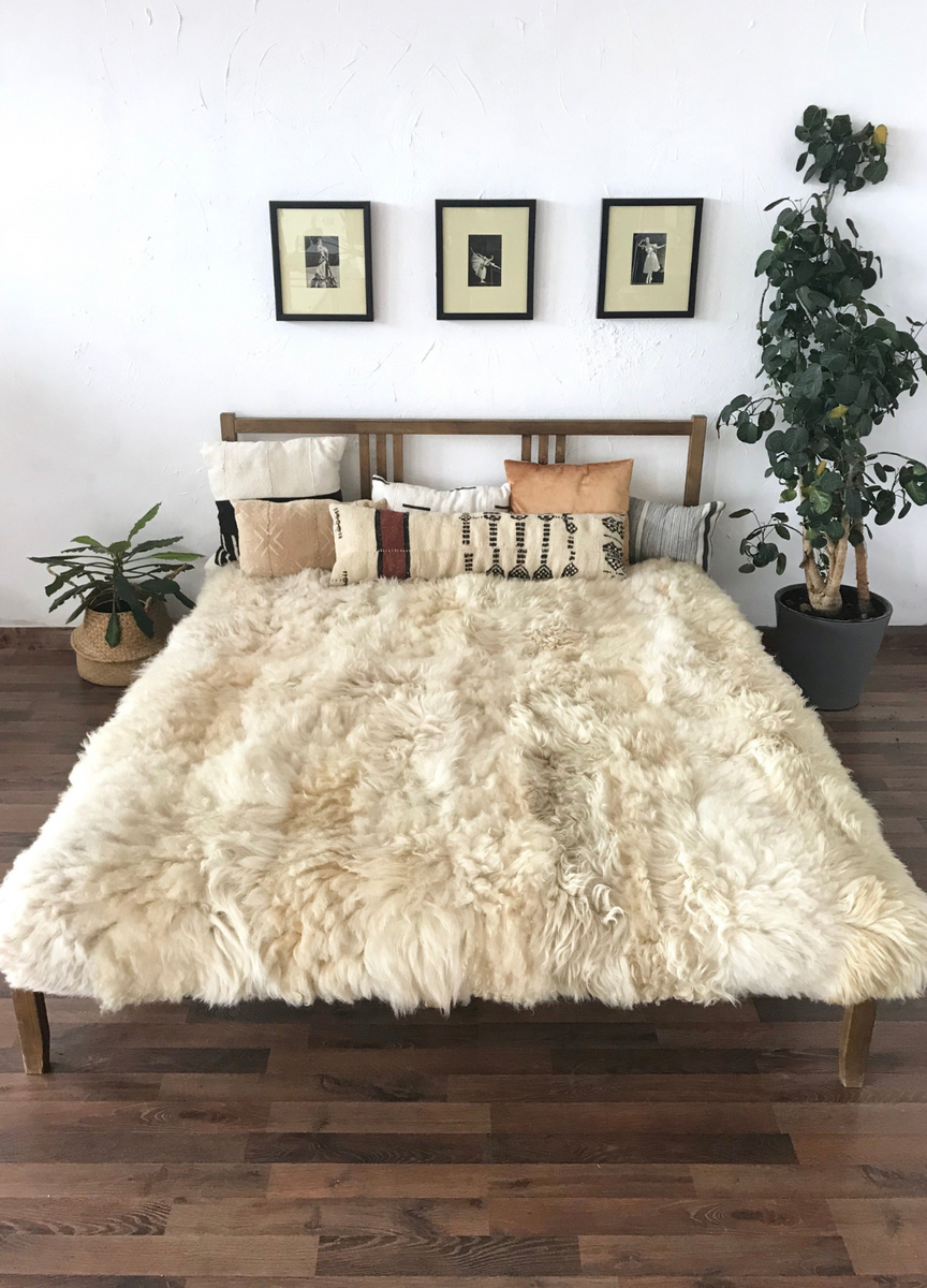 Medicinal Sheepskin Bed Pad and Weighted Blanket East Perry