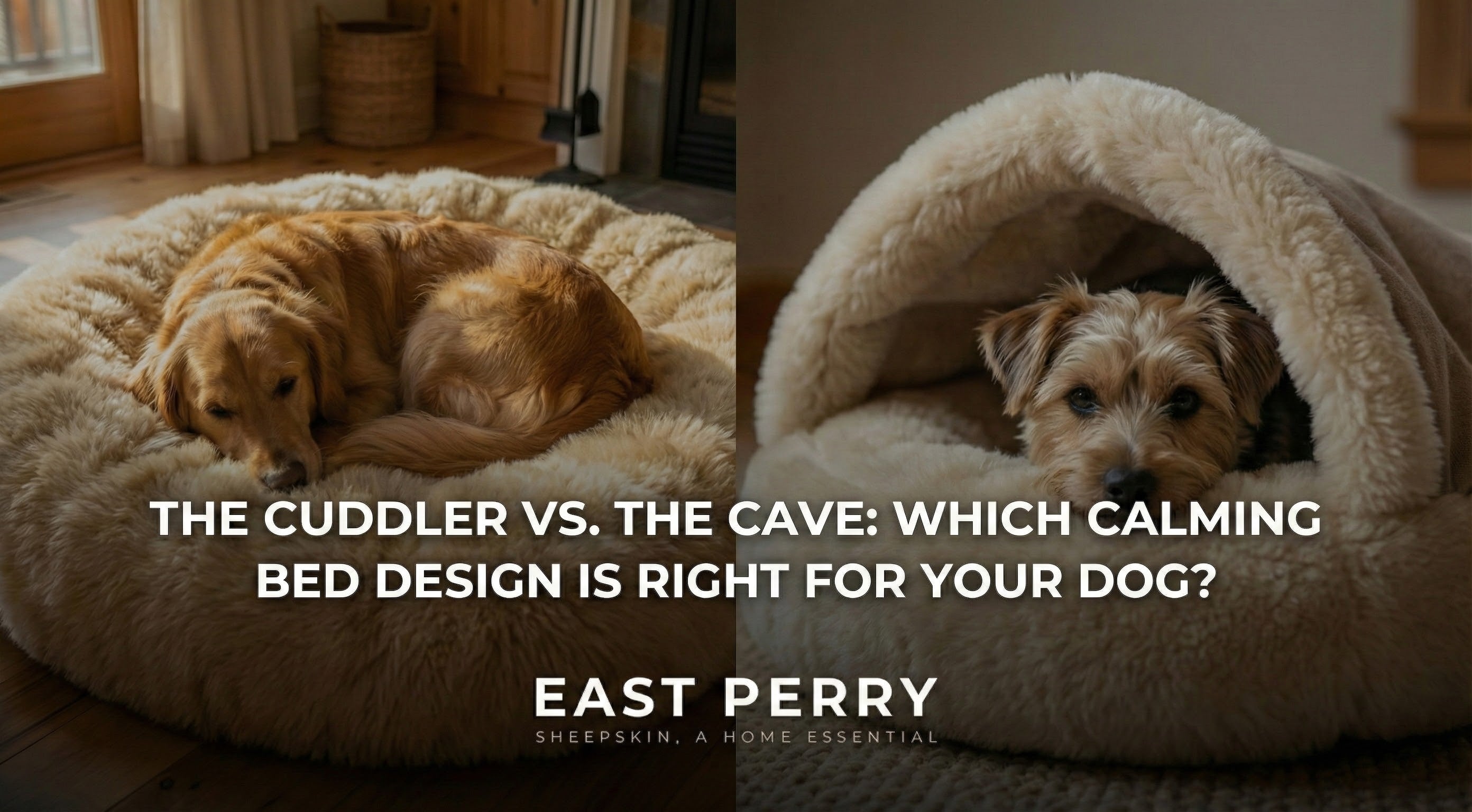 The Cuddler vs. The Cave: Which Calming Bed Design is Right for Your Dog?