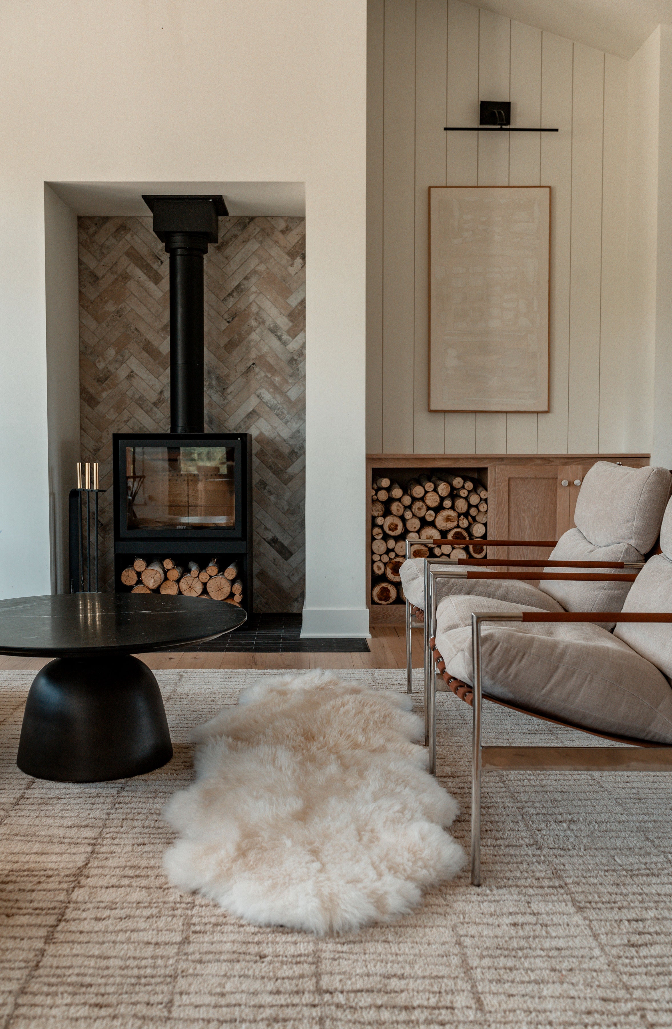 Double Sheepskin in Golden White (One-of-a-Kind)