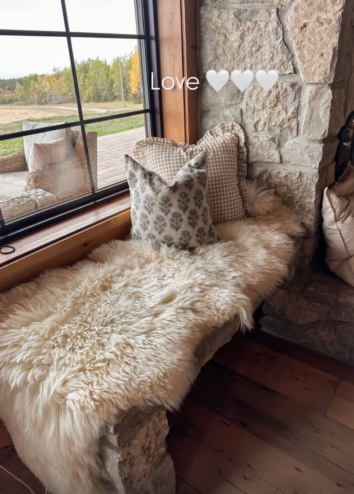 Double Sheepskin in Golden White (One-of-a-Kind)