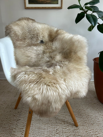 Light Grey Beige Sheepskin #3