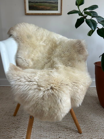Light Grey Beige Sheepskin #4