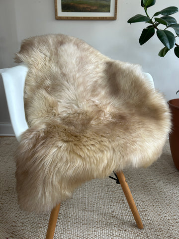 Mixed Beige Tan Sheepskin