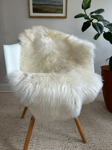 Creamy Ivory Sheepskin