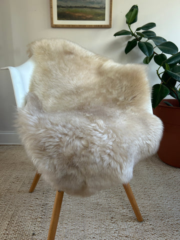 Light Grey Beige Sheepskin #6