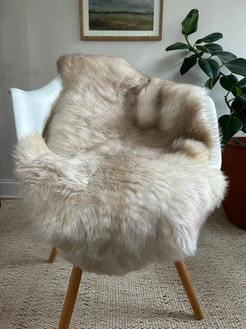Plush Brownish Grey Sheepskin #2