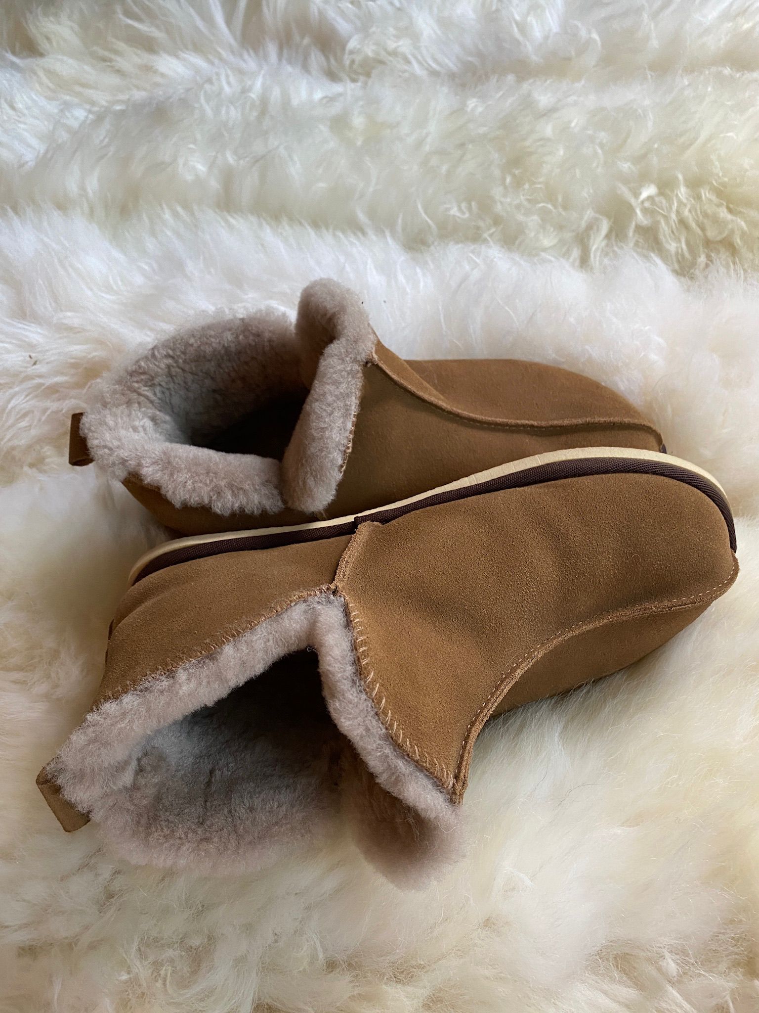 Extra Roomy Genuine Sheepskin Slipper