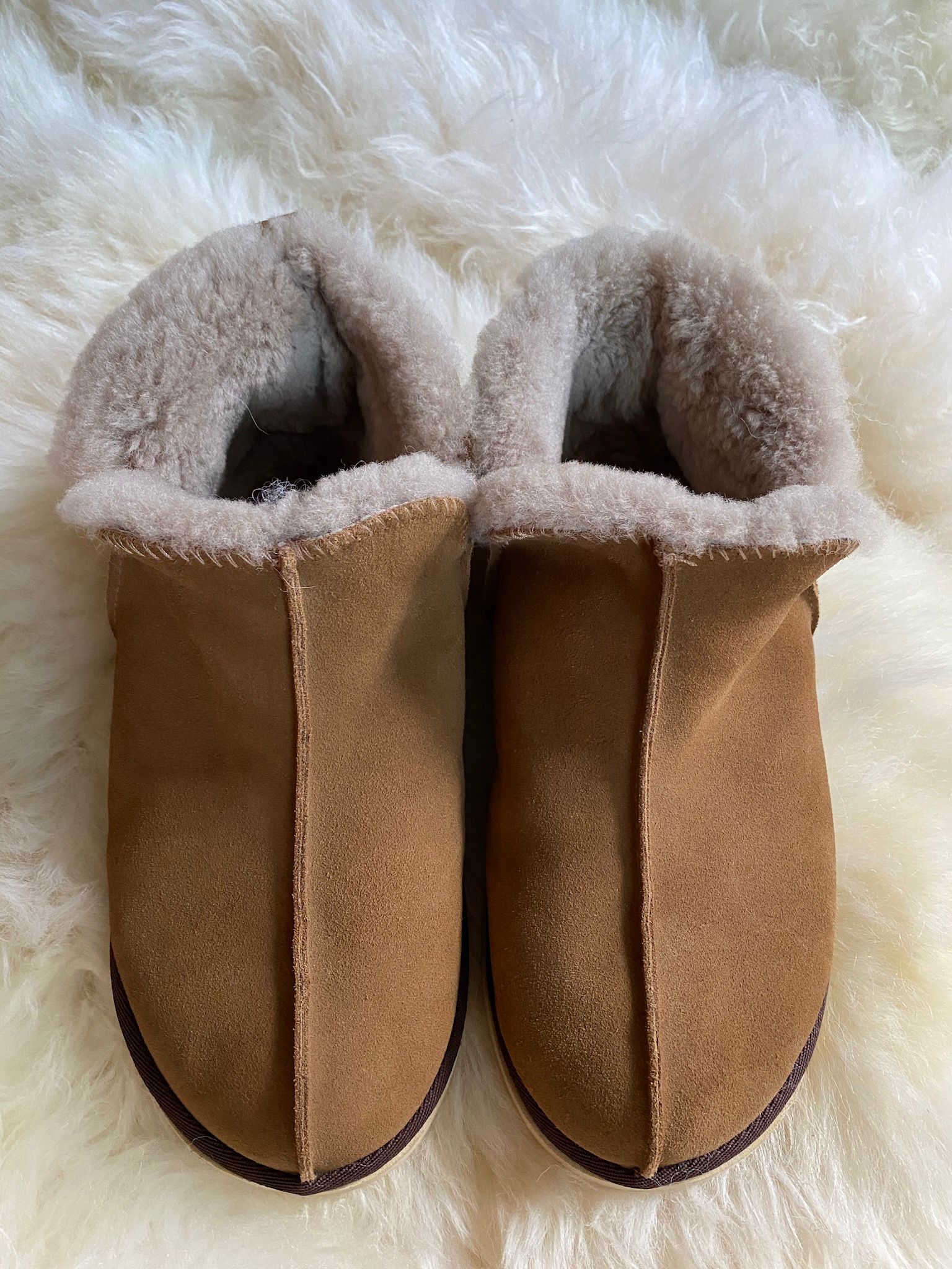 Sheep skin slippers sales
