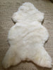 Over-all shape of classic ivory sheepskin