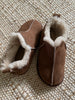 Top-view of extra roomy genuine sheepskin slipper