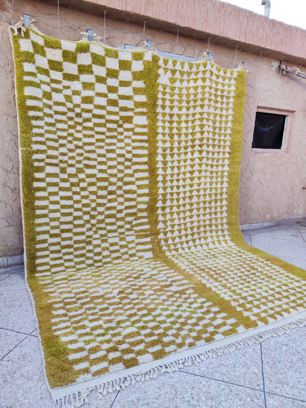 Moroccan checkered rug 