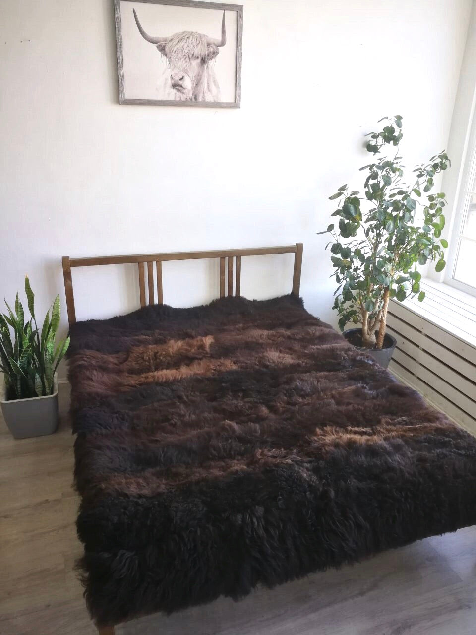 sheepskin bedcover 