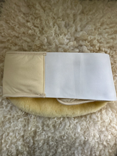 Medical grade sheepskin kidney warmer and waist belt
