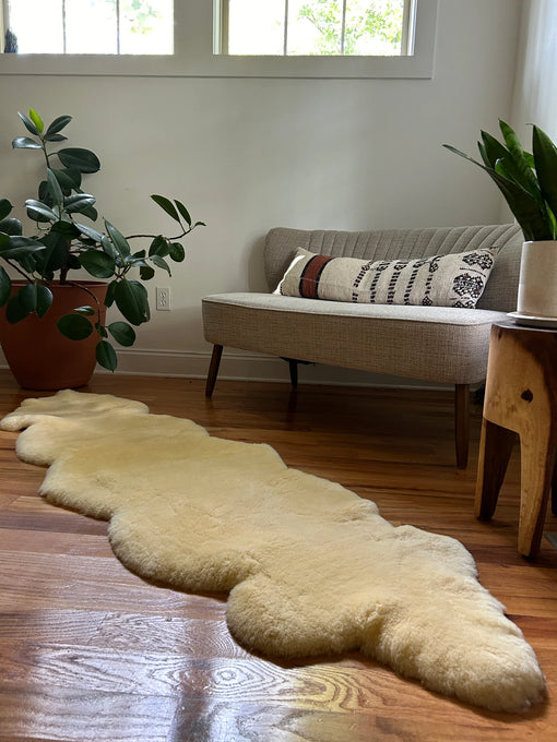 Side-view of medical relugan double sheepskin