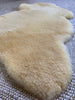 Close-up of medical relugan nursery sheepskin fabric with a soft texture