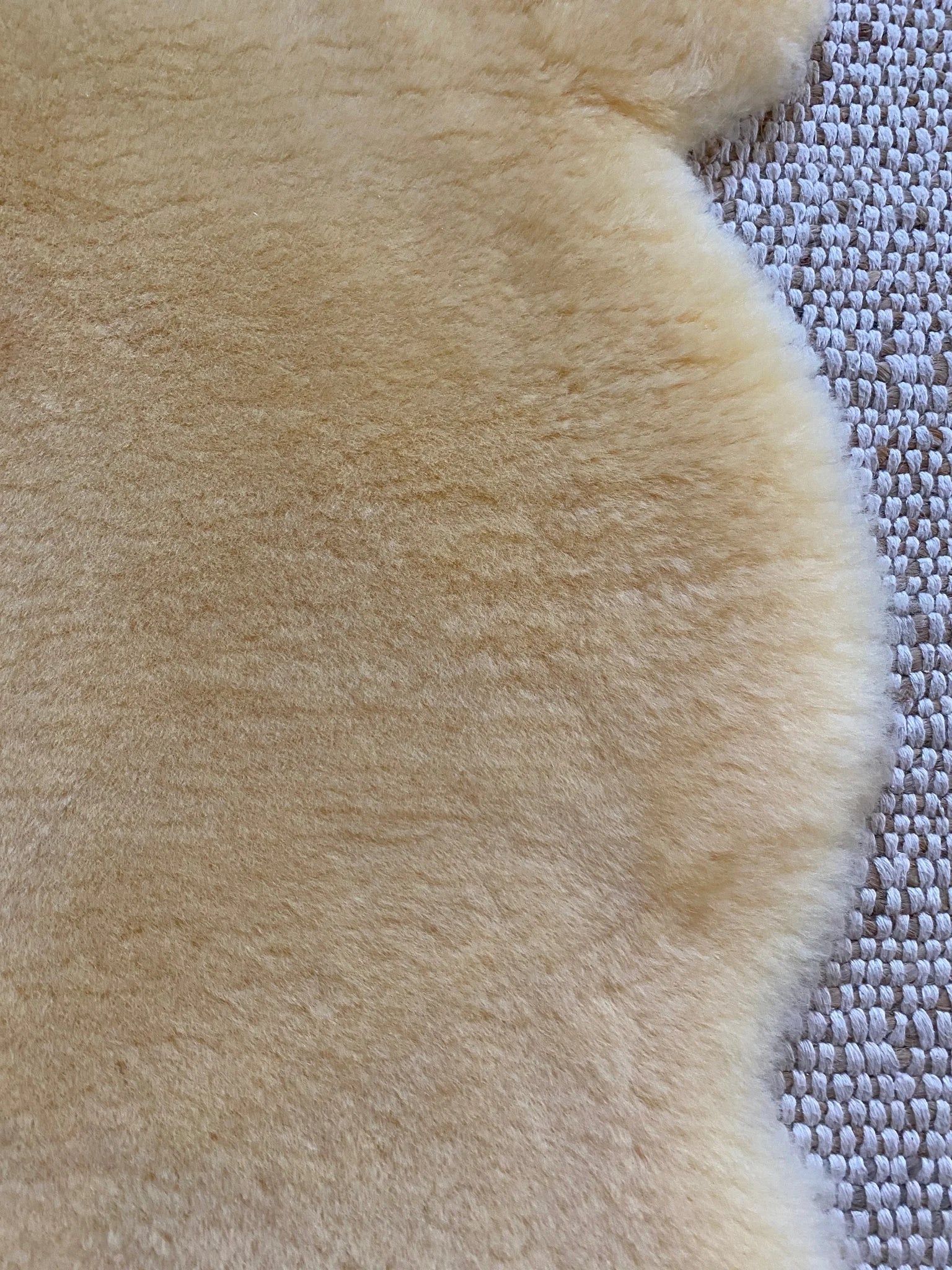 Close-up of medical relugan nursery sheepskin