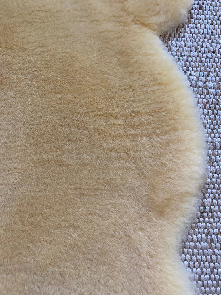 Close-up of medical relugan nursery sheepskin