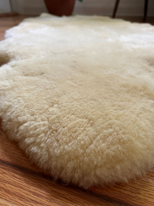 Close-up of medical relugan quad sheepskin