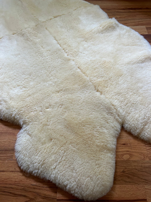 Top-view of medical relugan quad sheepskin