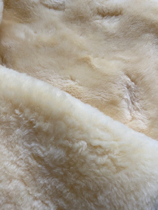 Close-up of beige fabric texture