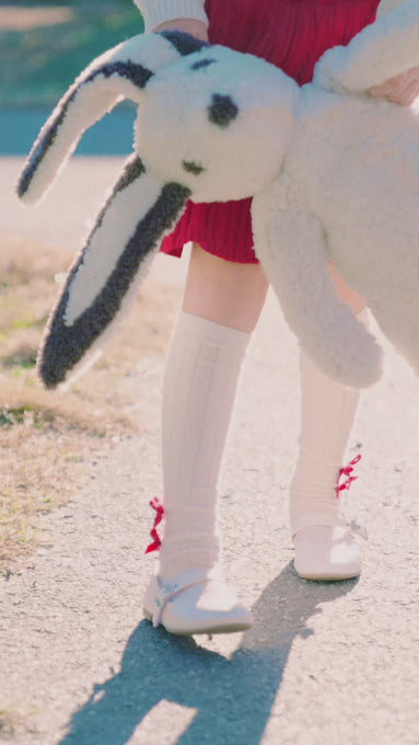 Shearling Sheepskin Bunny Stuffed with Wool