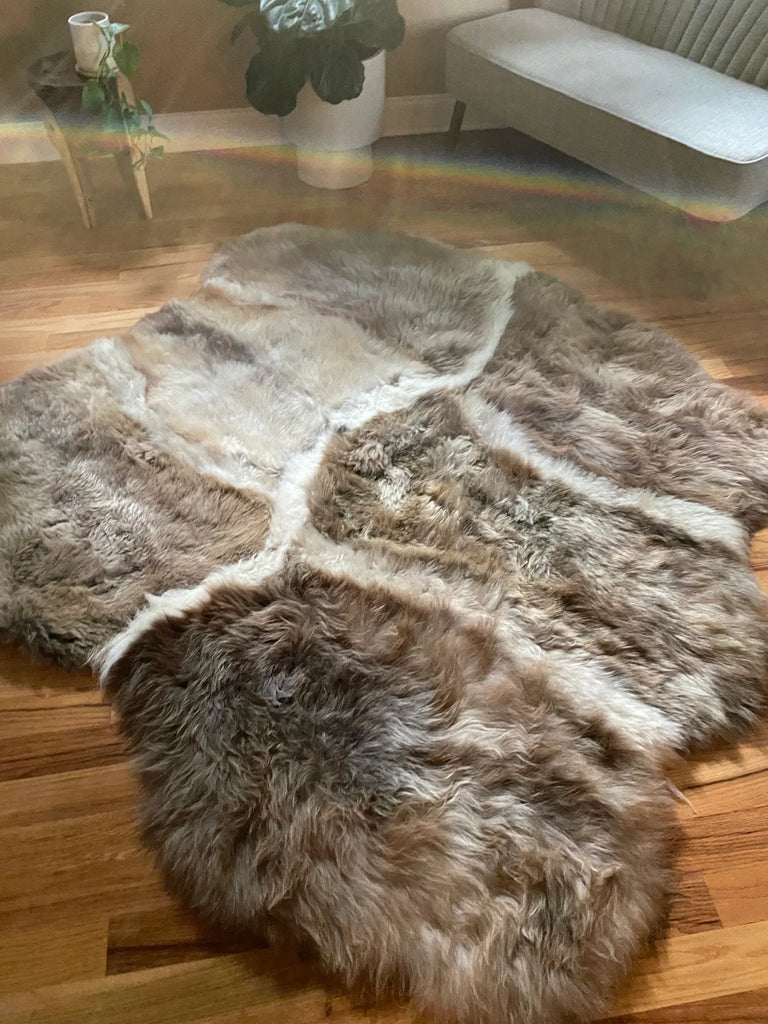 Side-view of sacred spaces collection asymmetrical stripes