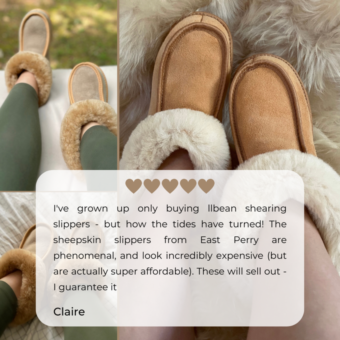 Terra Slipper: Sheepskin Minimalist Footwear (Tan)