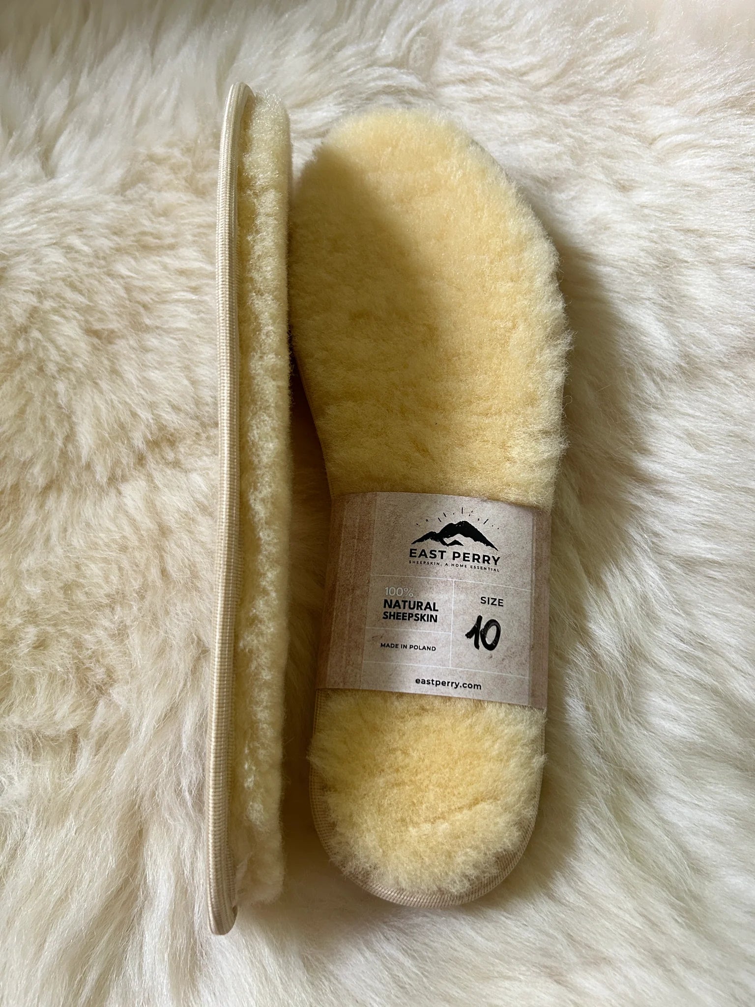 Pair of sheepskin insoles