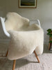 short fur ivory sheepskin