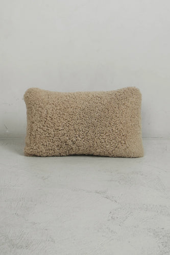 Tan shearling lumbar