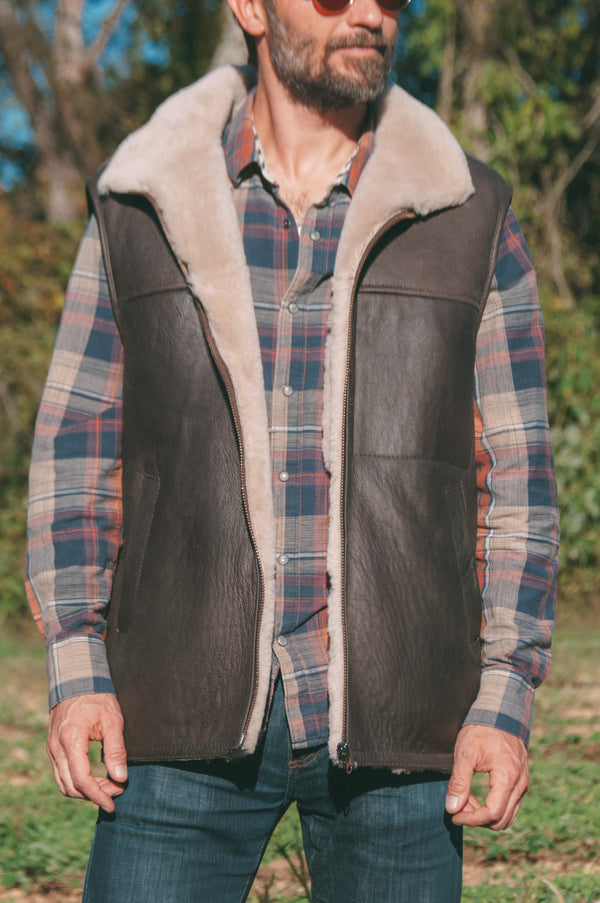 sheepskin vest