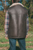 black sheepskin vest