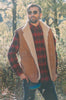 sheepskin vest in Tan