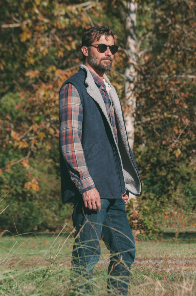 sheepskin vest for men