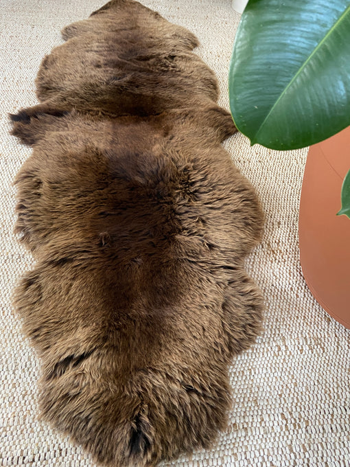 Vibrant Brown Double Sheepskin