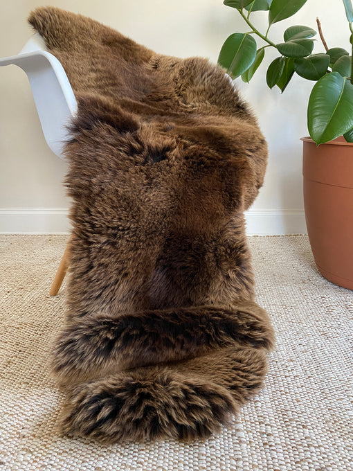 Vibrant Brown Double Sheepskin