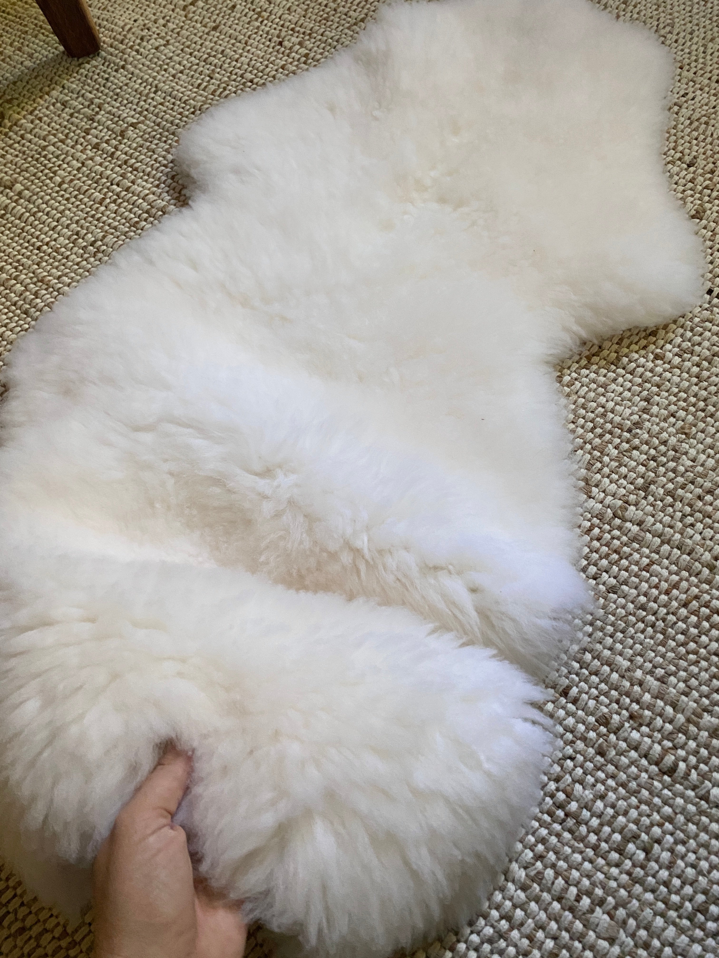 sheepskin rug for nursery
