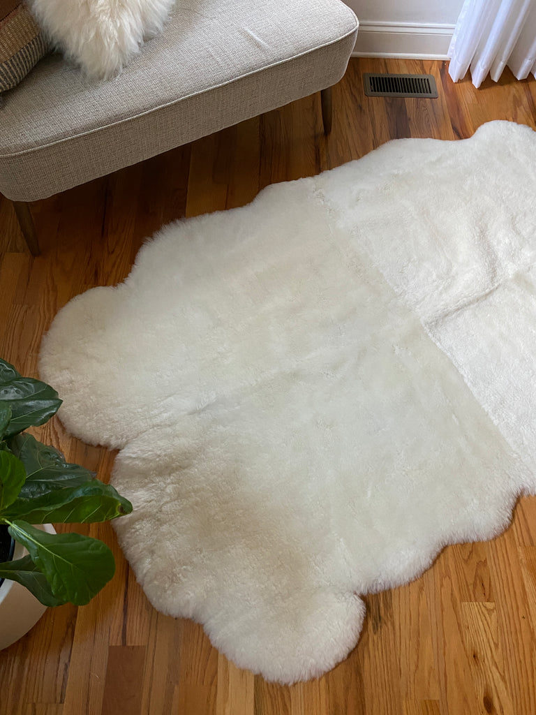 extra soft sheepskin rug