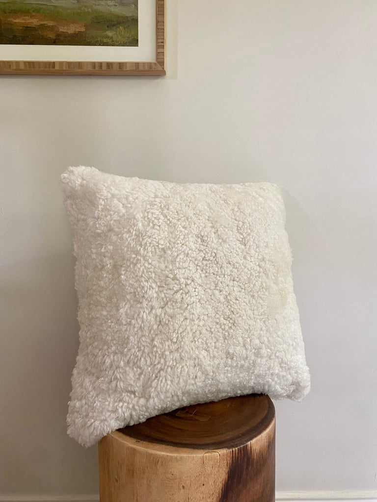 organic sheepskin pillow