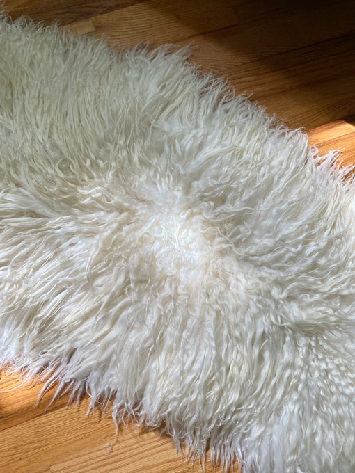 real sheepskin rug 