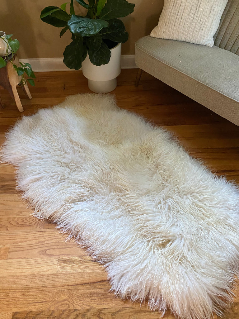large sheepskin rug 