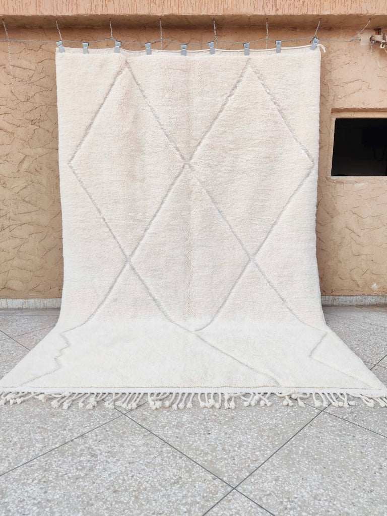 white Moroccan rug