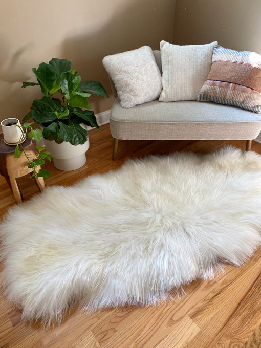 aesthetic sheepskin rug