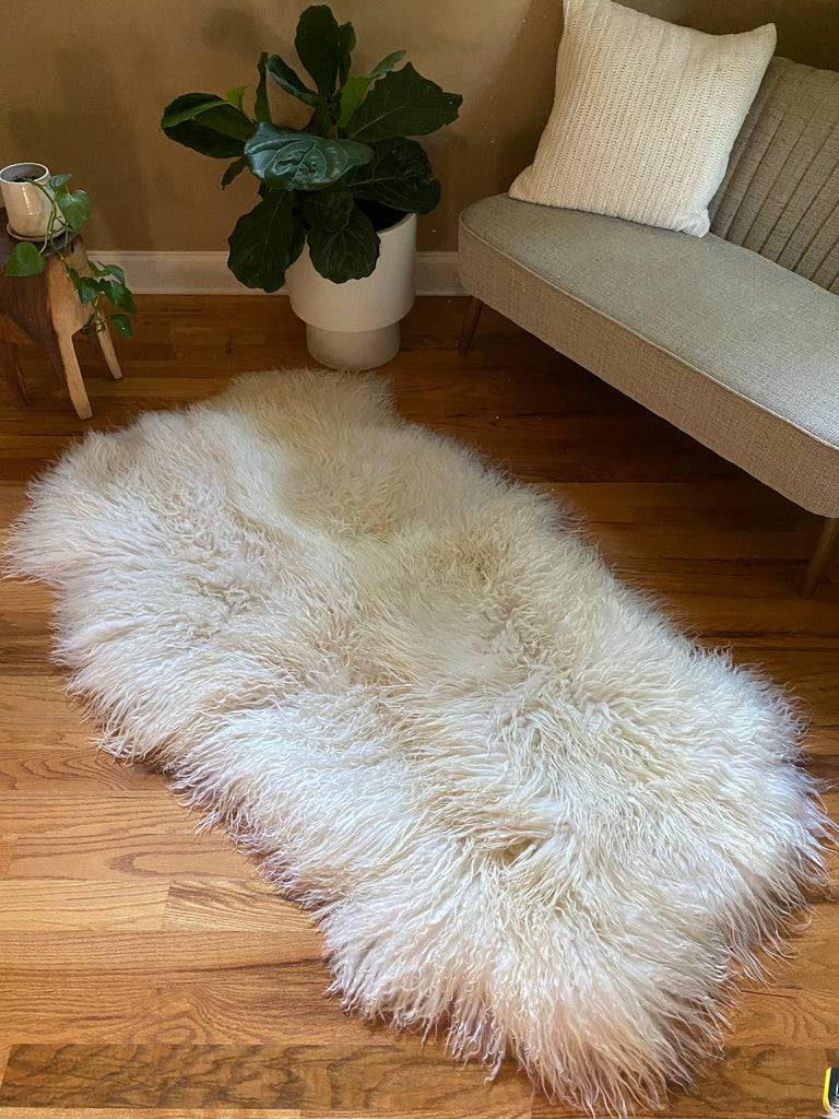 sheepskin rug for living room 